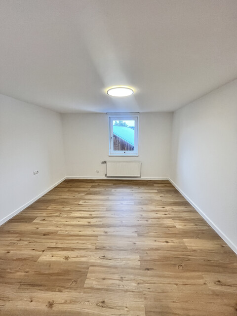 Renovierte 3,5 Zimmer-Wohnung mit großem Privatgarten, Gartenhaus, Carport und Keller in Höchst