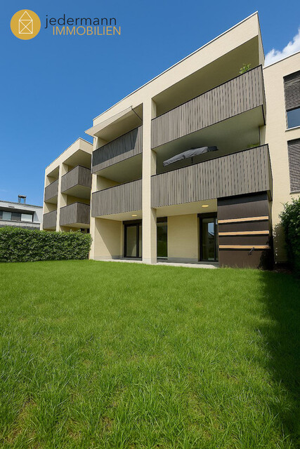 DORNBIRN: MODERNE, NEUWERTIGE 2-ZI.-GARTENWOHNUNG MIT TIEFGARAGENPLATZ!