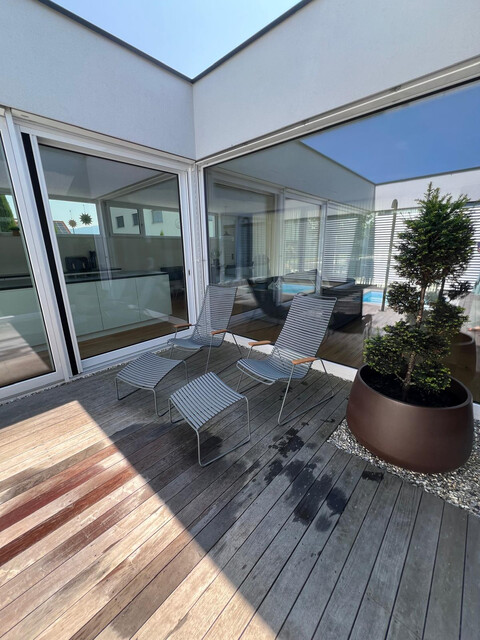 Exklusiver Designer-Bungalow mit Atrium, Wellnessbereich und hochwertiger Ausstattung in ruhiger Lage von Fußach - Privatverkauf – Provisionsfrei