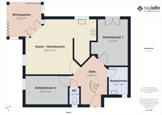 Maisonettewohnung in Altach – 5 Zimmer mit Wintergarten und Gestaltungspotential