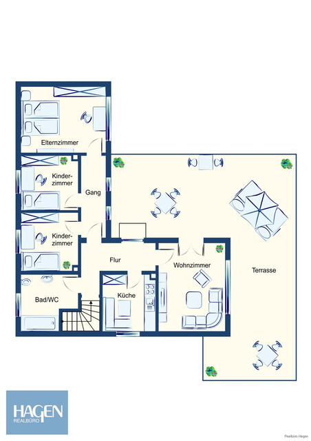 Leben auf einer Ebene – Bungalow mit Südgarten und Doppelgarage in Altenstadt