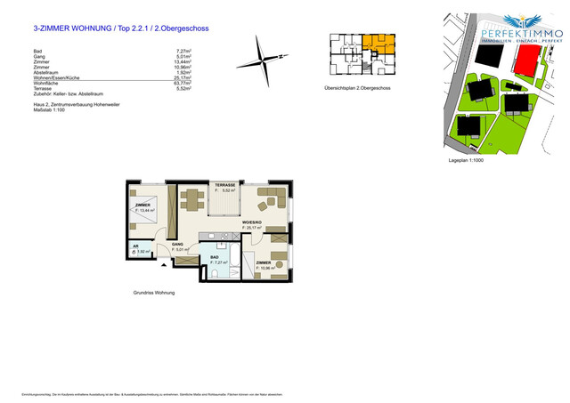 3 Zimmer Wohnung in Hohenweiler - Neubau!