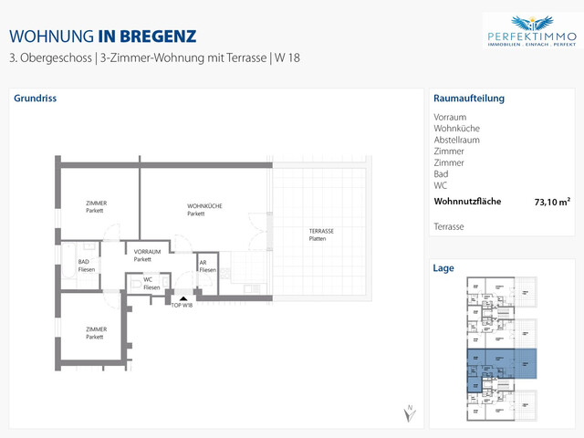 Großzügige Wohnungen mit Loggia oder Terrasse zur Miete