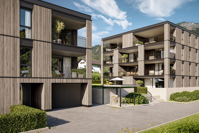 Moderne 2-Zimmer-Wohnung mit Terrasse am Fuße des Muttersbergs