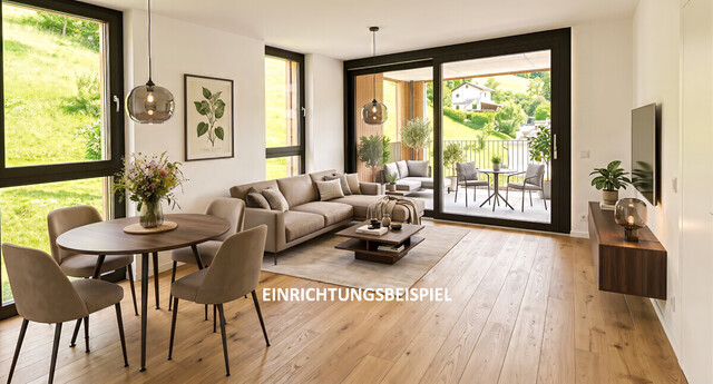 Moderne 2-Zimmer-Wohnung mit Terrasse am Fuße des Muttersbergs