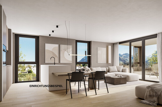Moderne 2-Zimmer-Wohnung mit Terrasse am Fuße des Muttersbergs