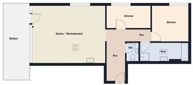 Charmante derzeit noch vermietete 3-Zimmer Wohnung in Mäder