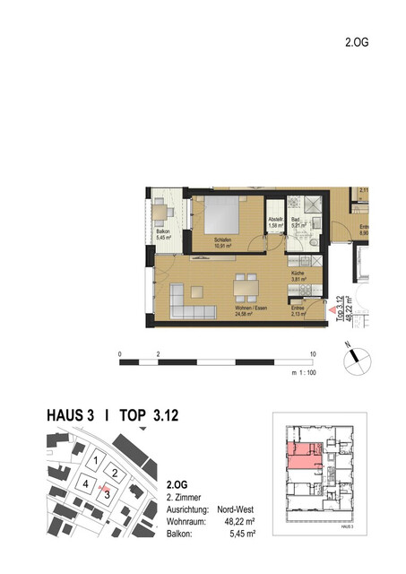 Schöne 2-Zimmer Dachgeschosswohnung | am CAMPUS V