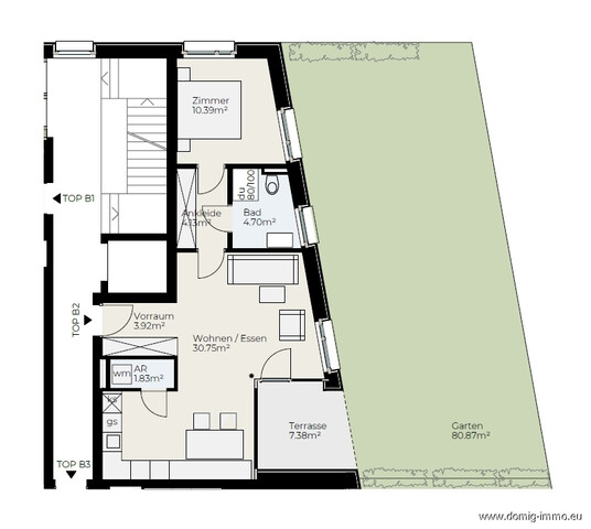 ERSTBEZUG: Rankweil erleben – moderne Gartenwohnung mit Komfort & Qualität | Haus B - TOP 2