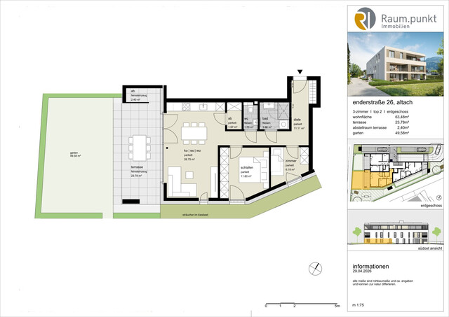 3-Zimmer-Gartenwohnung - Top 02