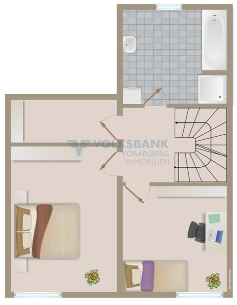 Zweigeschossige Wohnung mit Privatgarten!