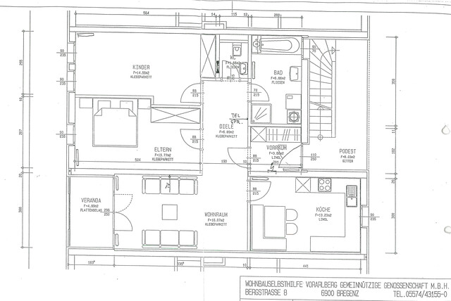 Helle 3 Zimmerwohnung in Bregenz, Strabonsstraße ab sofort provisionsfrei zu verkaufen!