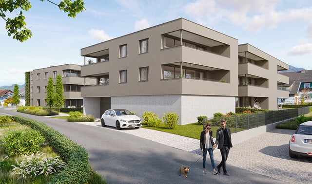 2-Zimmer-Terrassenwohnung mit Westausrichtung in Rankweil 