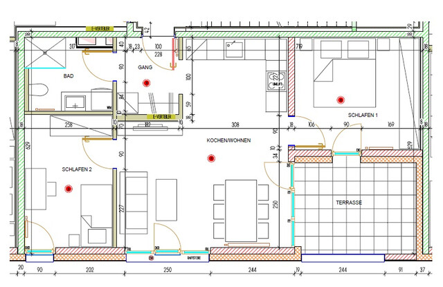 3-Zi-Terrassenwohnung in Lauterach zu vermieten! H13, Top 13 (W13)