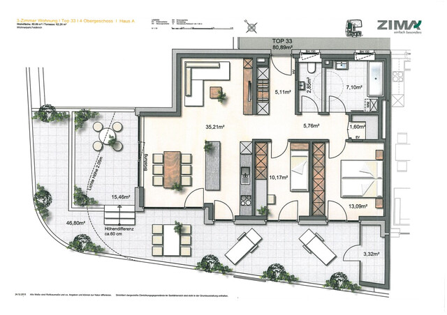Exklusive 3-Zimmerwohnung in zentraler Lage in Feldkirch zu vermieten