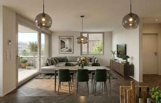 3-Zimmer Terrassenwohnung am Rheindamm (Top B04)