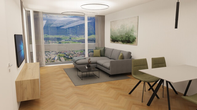 Top ausgestattete 2-Zimmer-Wohnung mit traumhafter Aussicht