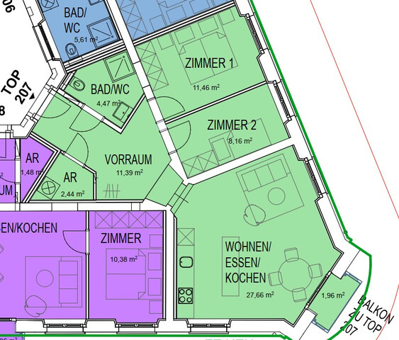Exklusive 3-Zimmerwohnungen in Dornbirn - nur wenige Schritte vom Stadtzentrum entfernt - zu vermieten