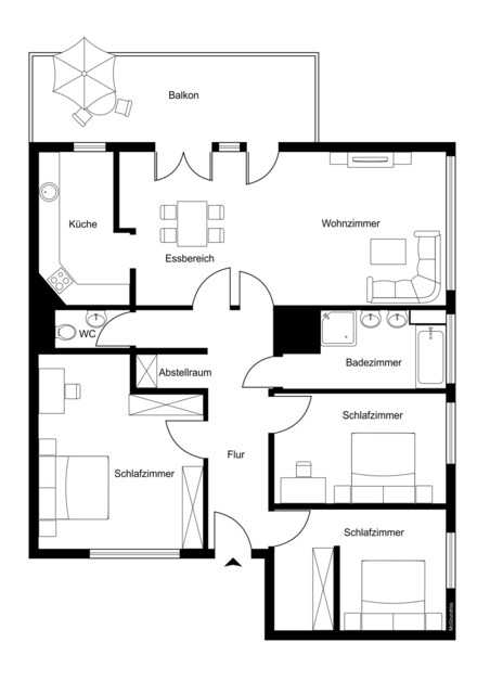 Bregenz, großzügige 4 Zimmerwohnung in Bodenseenähe zu kaufen