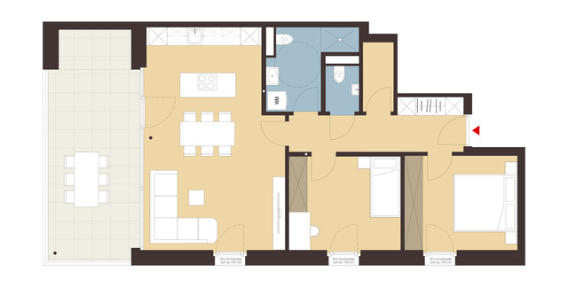 3-Zimmerwohnung mit Terrasse | B04