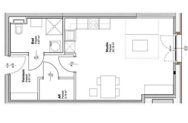 Gemütliche, vermietete 1-Zimmerwohnung im Erdgeschoss in Bludenz zu verkaufen (vermietet bis 31.05.2028)