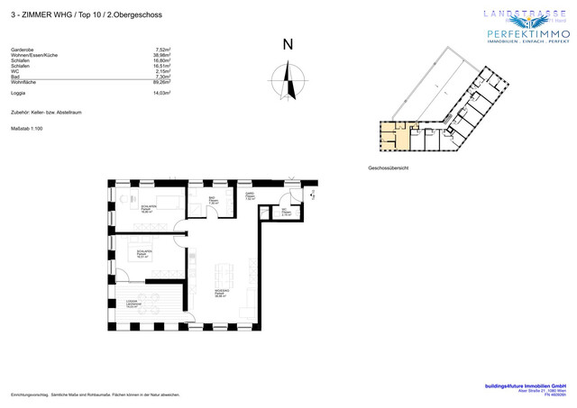 3-Zimmer-Wohnung mit großer Loggia in erstklassigem Neubau - verfügbar ab September 2026