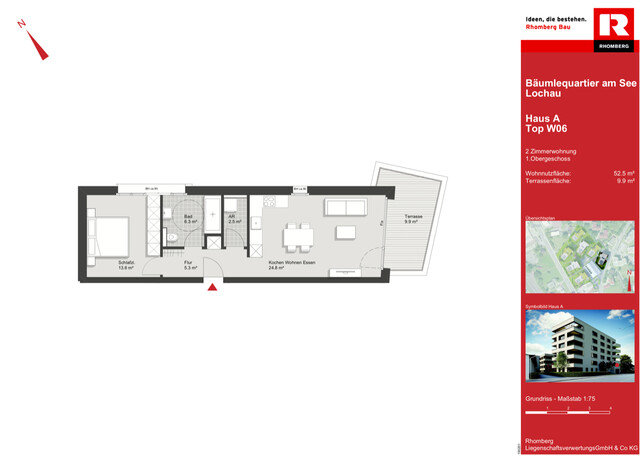 2 Zimmer-Wohnung  |  Lochau  |  Terrasse