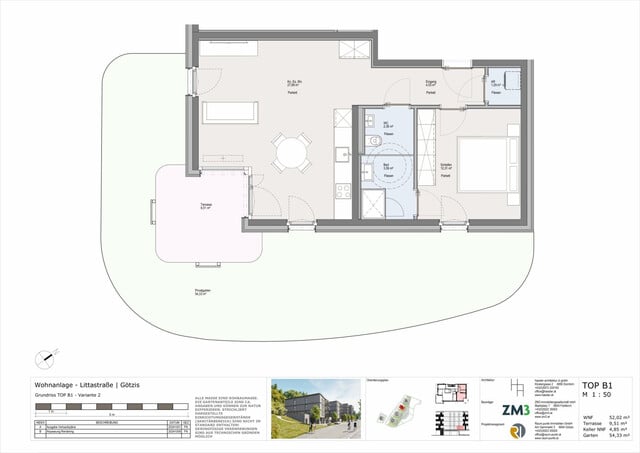 2-Zimmer-Gartenwohnung in Götzis - Top B1