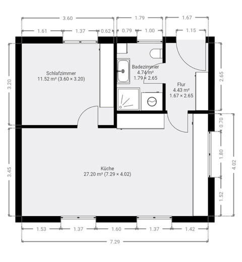 Charmante 2-Zimmer-Wohnung