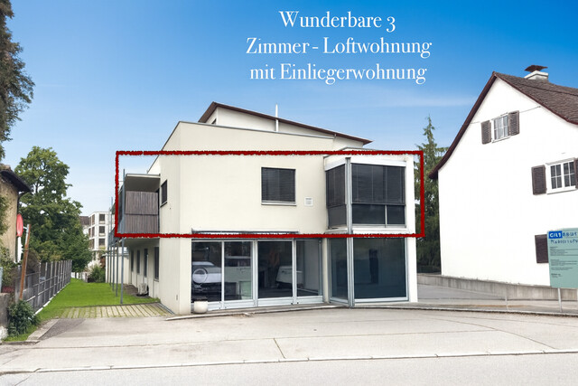 Loftartige 3-Zimmer-Wohnung mit Einliegerwohnung in Toplage von Dornbirn!