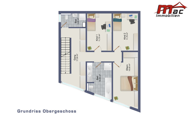 Modernes Einfamilienhaus mit großzügigem Garten und sonniger Dachterrasse