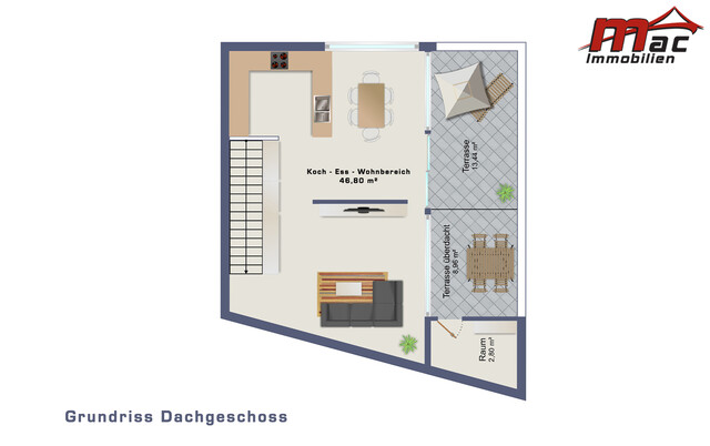 Modernes Einfamilienhaus mit großzügigem Garten und sonniger Dachterrasse