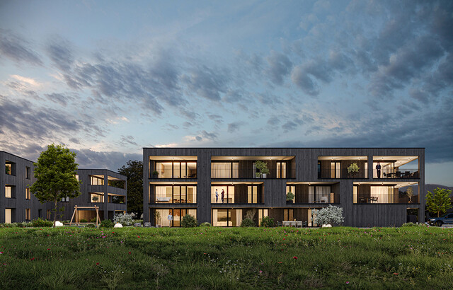 3-Zimmer Wohnung mit großem Garten auf 3 Seiten (Top A02)