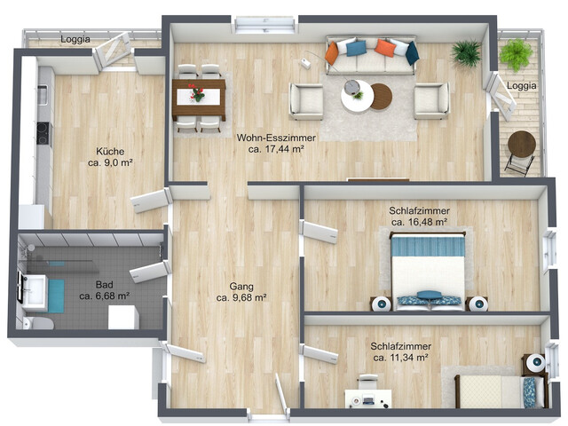 DORNBIRN: ATTRAKTIVE DACHGESCHOSSWOHNUNG MIT SCHÖNEM AUSBLICK – PREISLICH INTERESSANT!