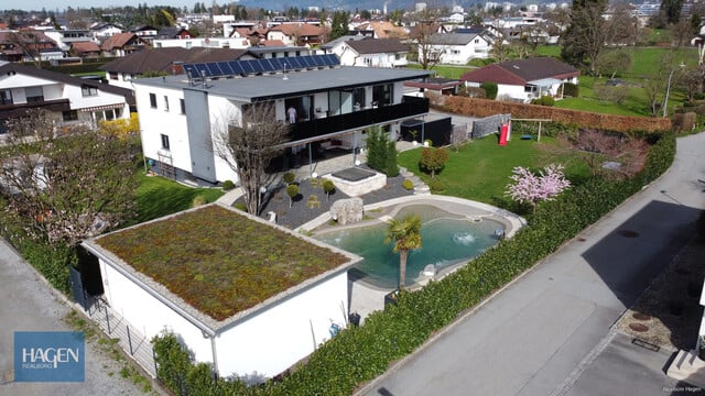 Traumhaus mit Naturpoolanlage in Hard am Bodensee zu verkaufen