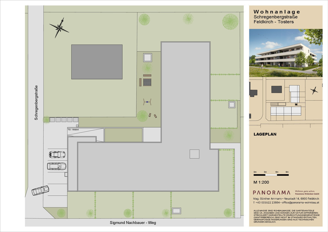 Sonnige, ruhige und stadtnahe 4-Zimmerdachgeschosswohnung (Top W15) in Feldkirch-Tosters
