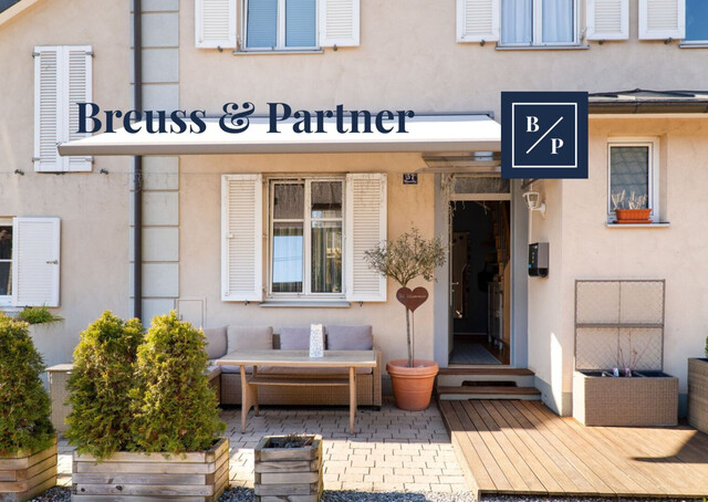 Traumhaus in Hard – Reiheneckhaus mit Terrasse, Garten & Stellplätzen