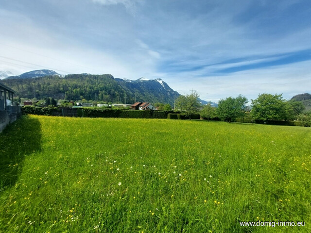 Sensationelles Baugrundstück mit 1.074m² und herrlichem Bergpanorama in Nüziders zu verkaufen!