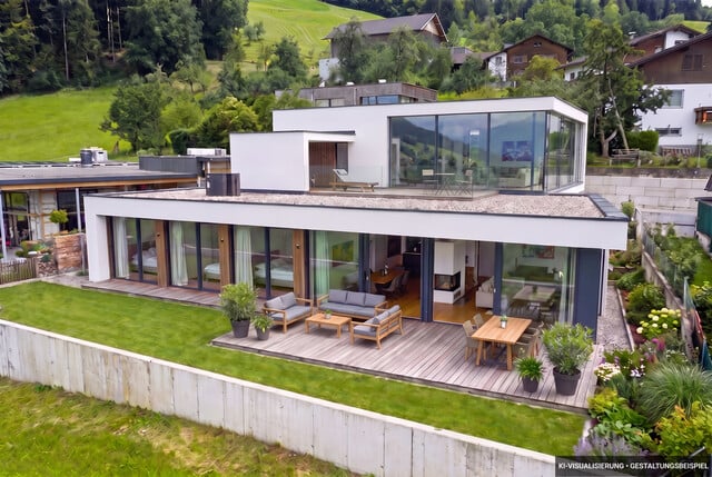 Exklusiver Rohbau in Hohenems-Reute mit großzügigem Wohnkonzept und herrlicher Fernsicht