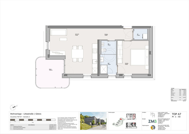 2-Zimmer-Dachgeschosswohnung in Götzis - Top A7