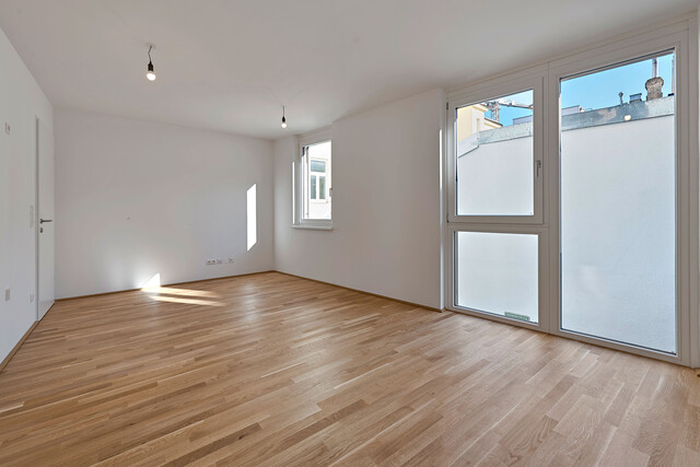 NEU >> moderne 2-Zimmer Vorsorge-Wohnung mit hofseitigem Südwest Balkon >> Nähe Alte Donau, Bahnhof Floridsdorf