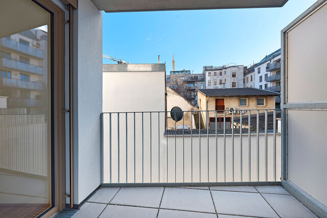 NEU >> moderne 2-Zimmer Vorsorge-Wohnung mit hofseitigem Südwest Balkon >> Nähe Alte Donau, Bahnhof Floridsdorf