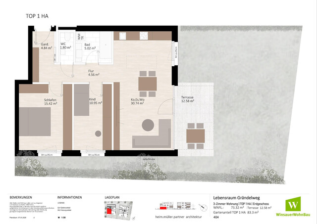 Beeindruckender 3 Zimmer Gartenwohn(t)raum! (HA Top 01)