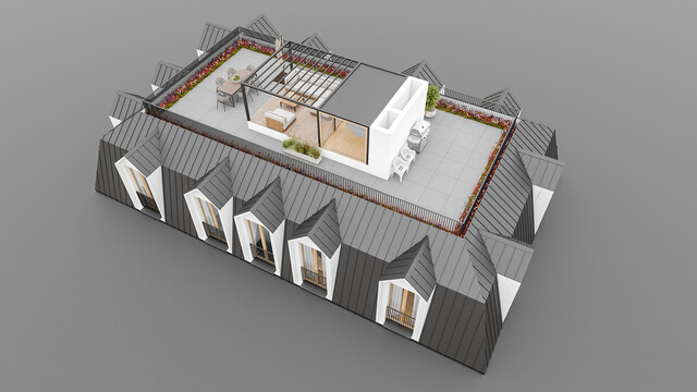 Penthouse mit 196 m² und großer Dachterrasse - Ihre neue Wohnung, wenn der Garten zu viel Arbeit gibt!