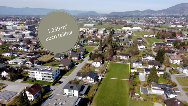 Baugrund in variablen Größen in Feldkirch-Altenstadt