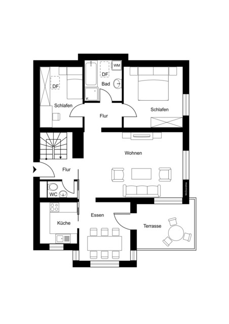 Großzügige Maisonette-Wohnung mit besonderem Wohngefühl im Dachgeschoss