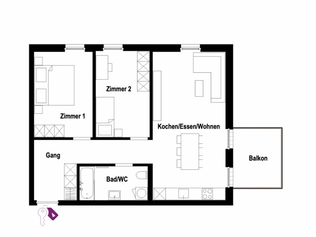 3-Zimmer-Wohnung (Neubau) in Hard – Platz für alles, was noch kommt. 💜