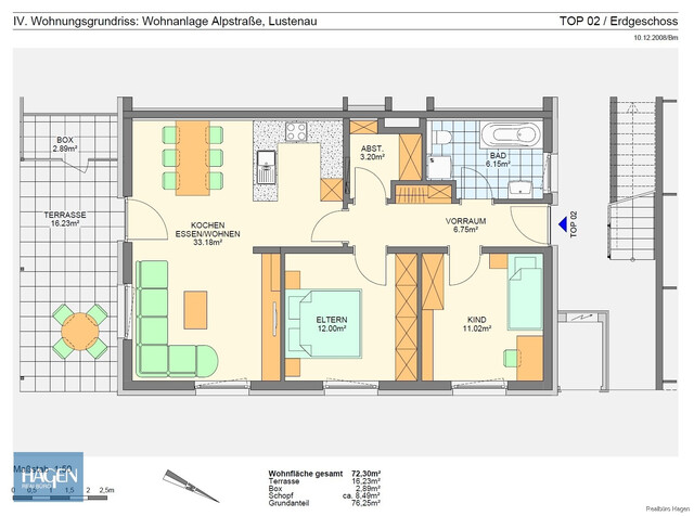 Sensationeller Preis - Lustenau - 3 Zimmer Gartenwohnung zu verkaufen!