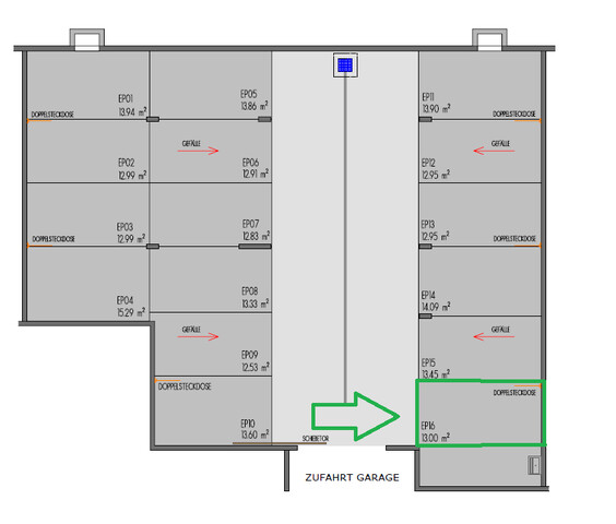 Seitentiefgaragenplatz in Lauterach zu vermieten!