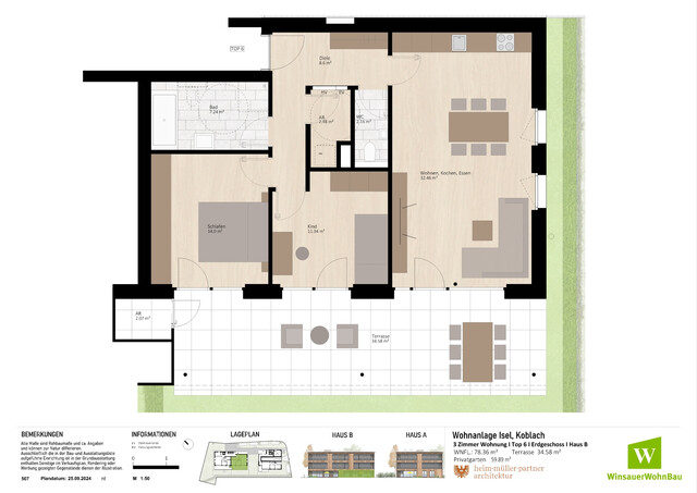 Ihre 3 Zimmer Gartenwohnung zum Genießen! (Top 06)